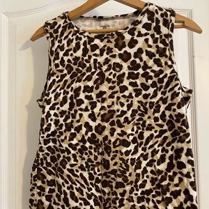 Relisted- Leopard print tank (runs small)